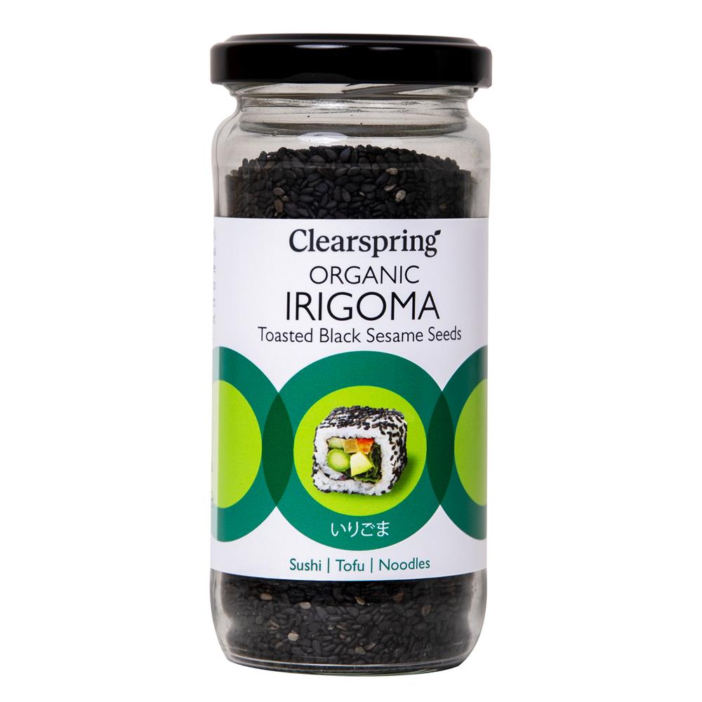 Organic Irigoma  - Toasted Black Sesame Seeds - Just Natural