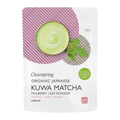 Clearspring Organic Japanese Kuwa Matcha - Caffeine Free Mulberry Leaf Powder