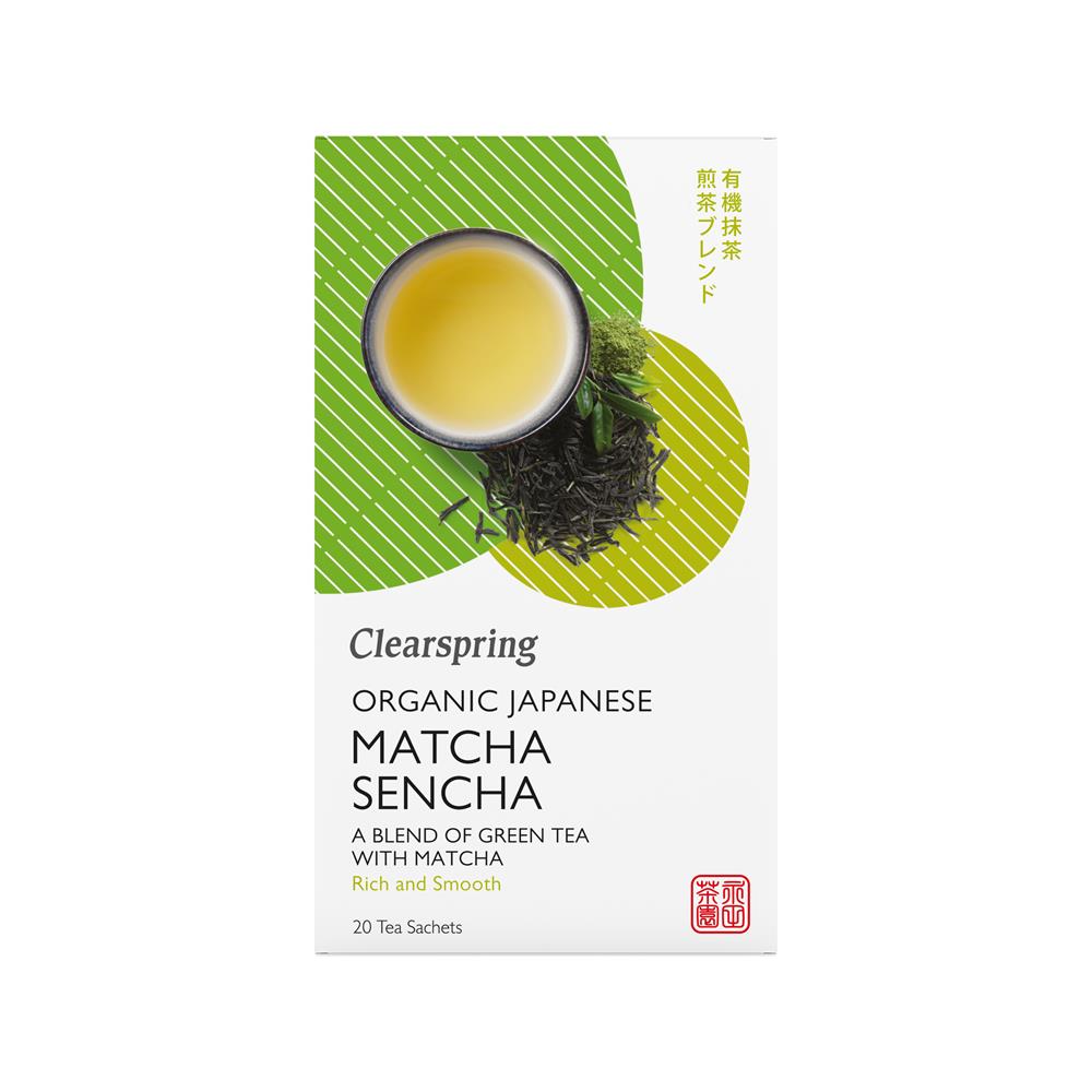 Organic Japanese Matcha Sencha - 20 Tea Sachets - Just Natural