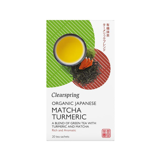 Organic Japanese Matcha Turmeric - 20 Tea Sachets - Just Natural