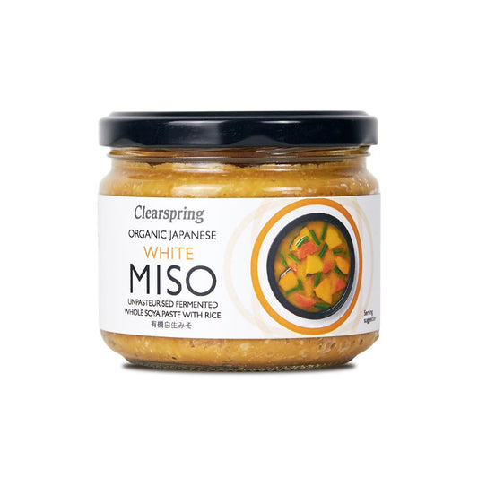 Organic Japanese White Miso Paste - Unpasteurised 270g - Just Natural