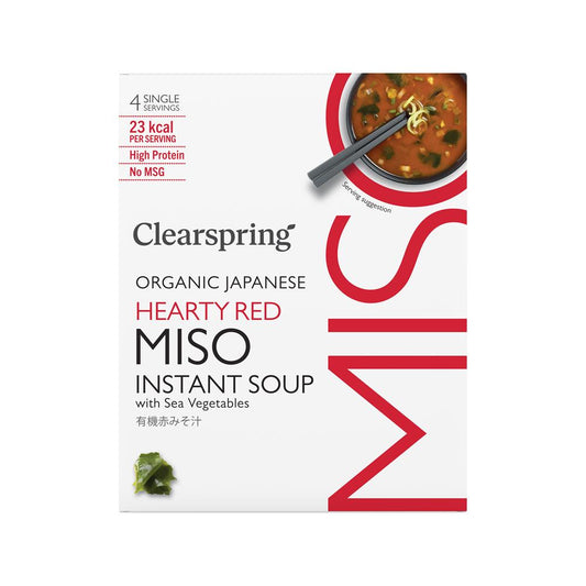 Organic Miso Soup - Red with Sea Vegetable 4 x 8G Pack - Just Natural