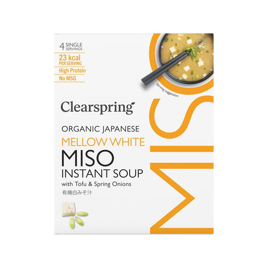Organic Miso Soup - White with Tofu 4 x 8g Pack - Just Natural