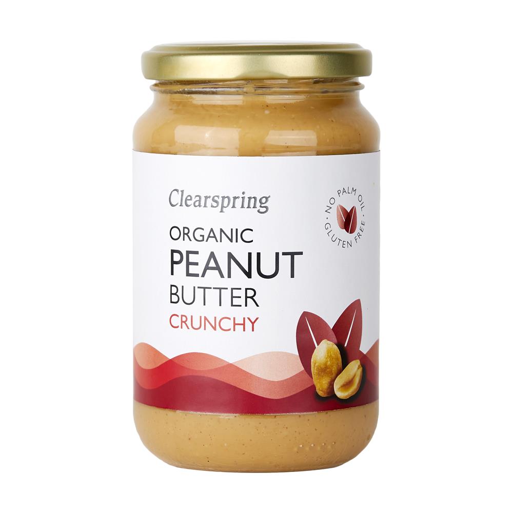 Organic Peanut Butter Crunchy 350g - Just Natural