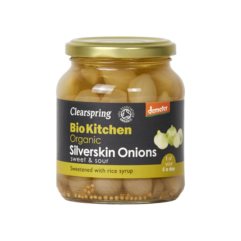 Organic Silverskin Onions (Sweet & Sour) 340g - Just Natural