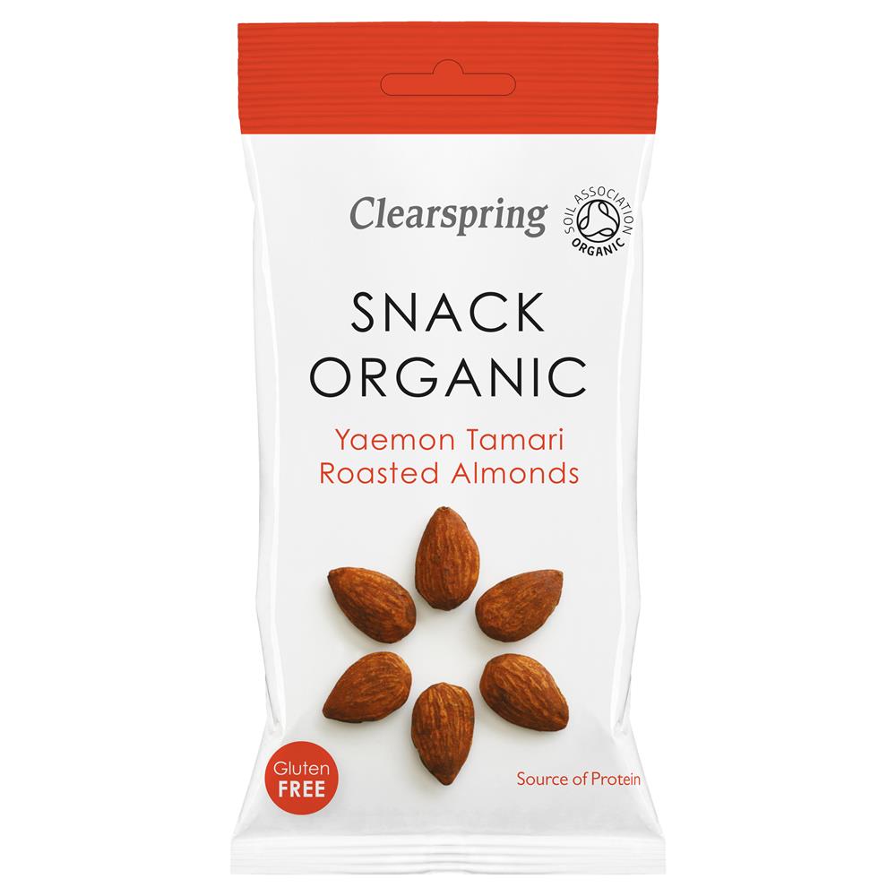 Snack Organic - Yaemon Tamari Roasted Almonds 30g - Just Natural