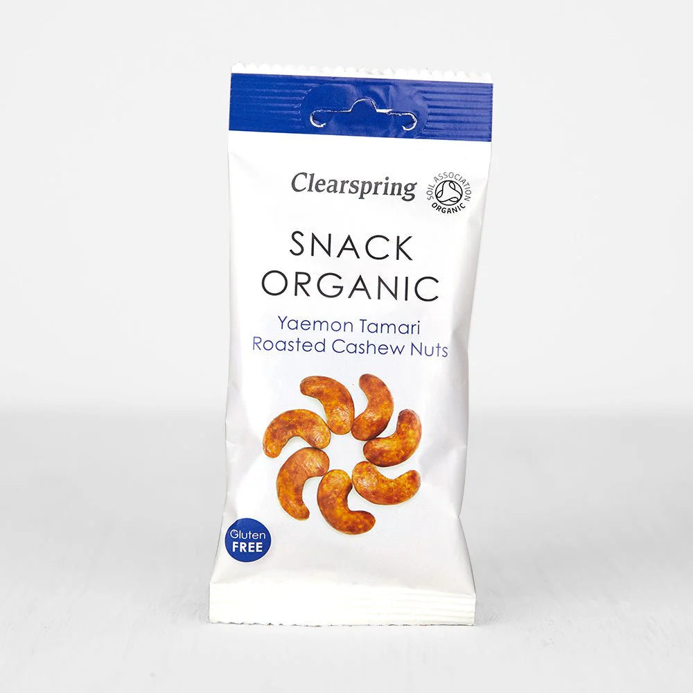 Snack Organic - Yaemon Tamari Roasted Cashew Nuts - Just Natural