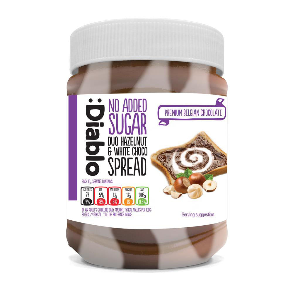 Duo Hazelnut & White Chocolate Spread 350g - Just Natural
