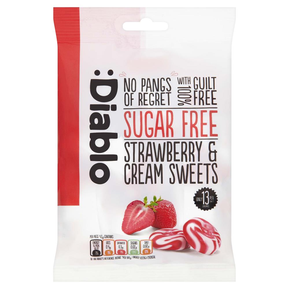 Strawberry & Cream Sweets Bag 75g - Just Natural