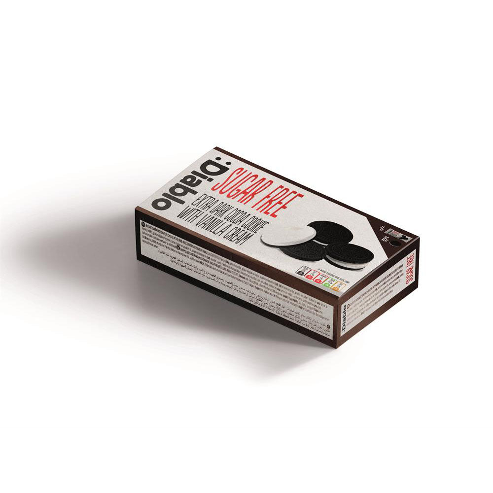 Sugar Free Extra Dark Sandwich Cookies Box - Just Natural
