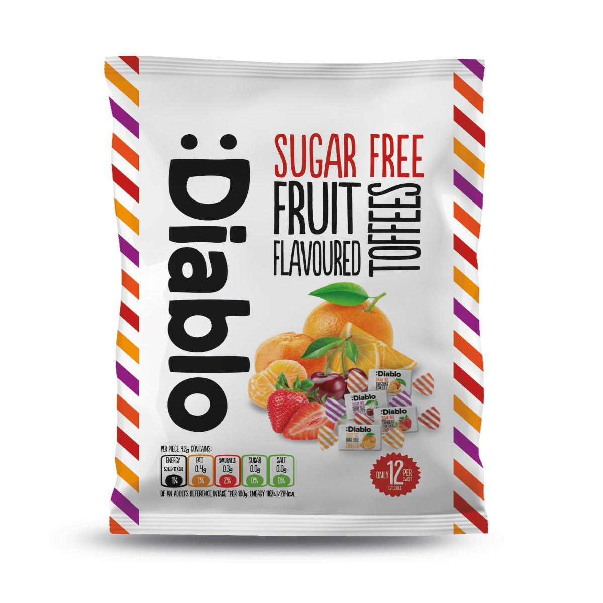 Sugar Free Fruit Flavoured Toffee Sweets bag - Just Natural
