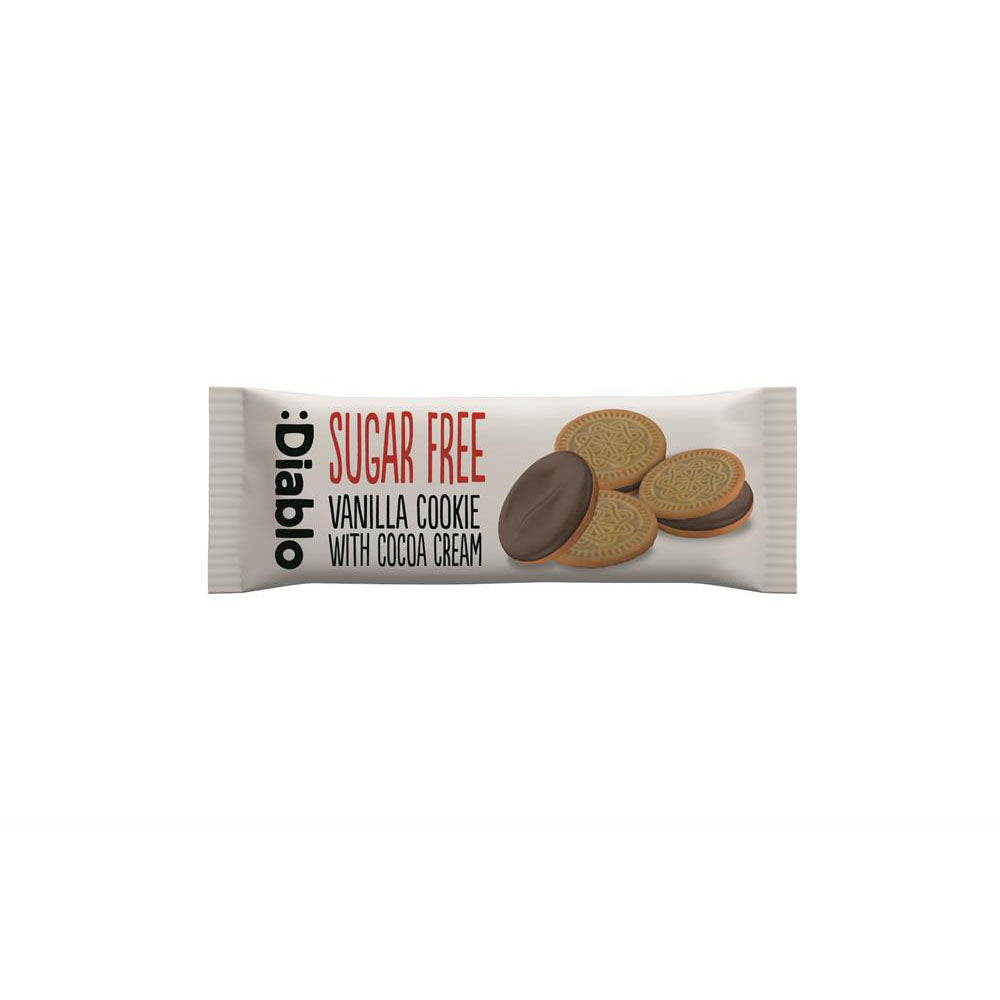 Vanilla Sandwich cookies Sugar Free 44g - Just Natural
