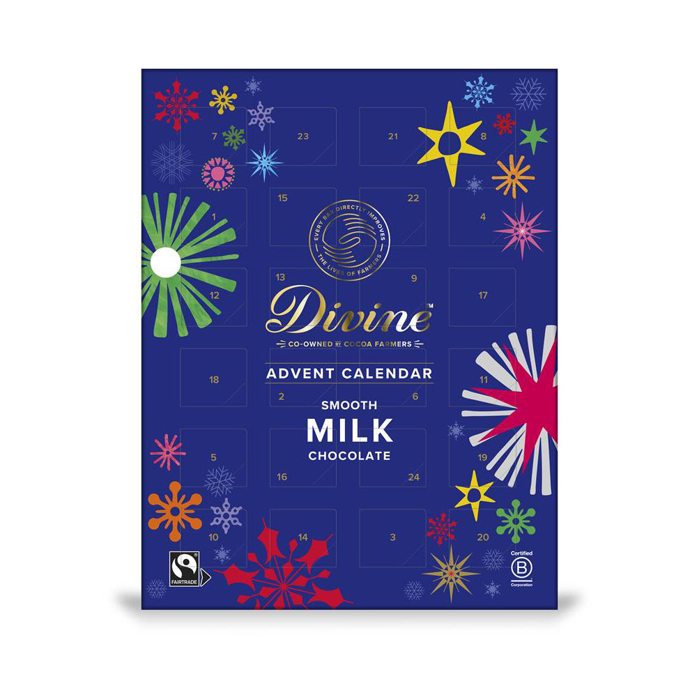 Fairtrade Milk Chocolate Advent Calendar 85g - Just Natural