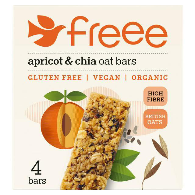 Org GF Apricot & Chia Oat Bar 4 x 35g - Just Natural