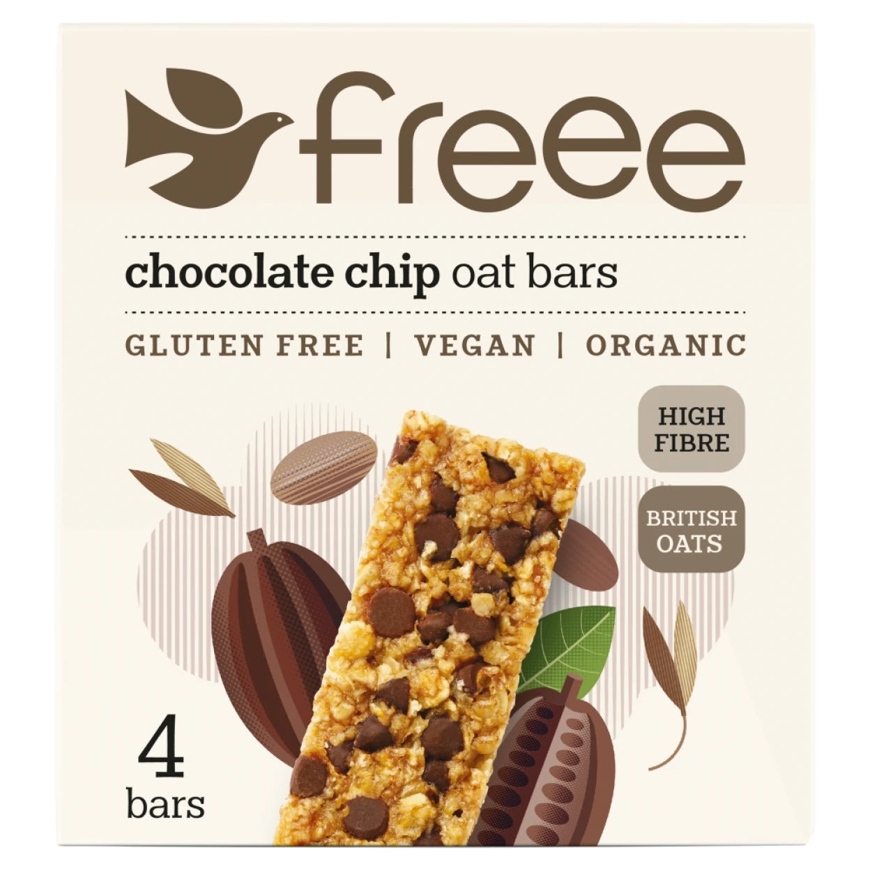 Org GF Choc Chip Flapjack 4 x 35g - Just Natural