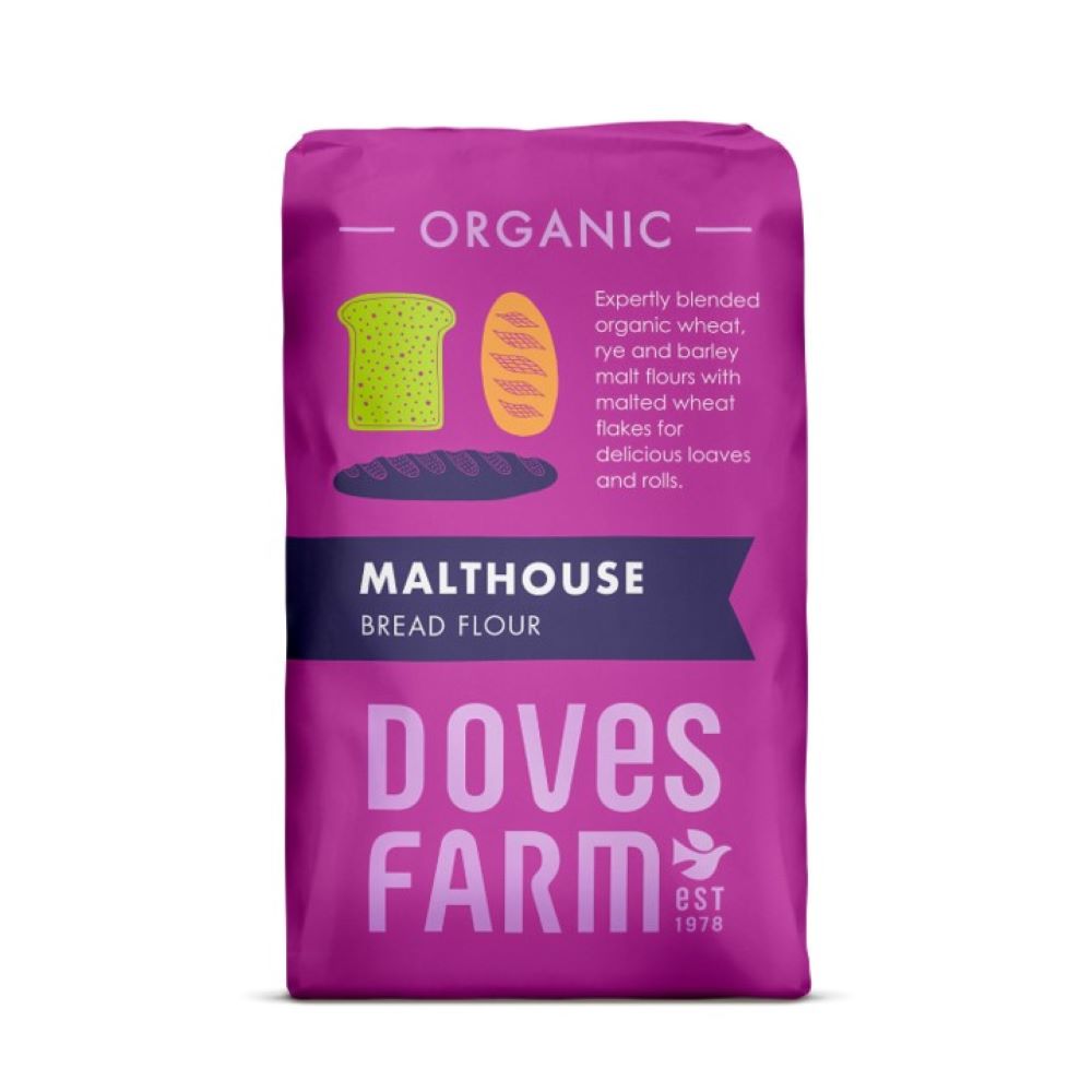 Organic Bread Malthouse Flour 1kg - Just Natural