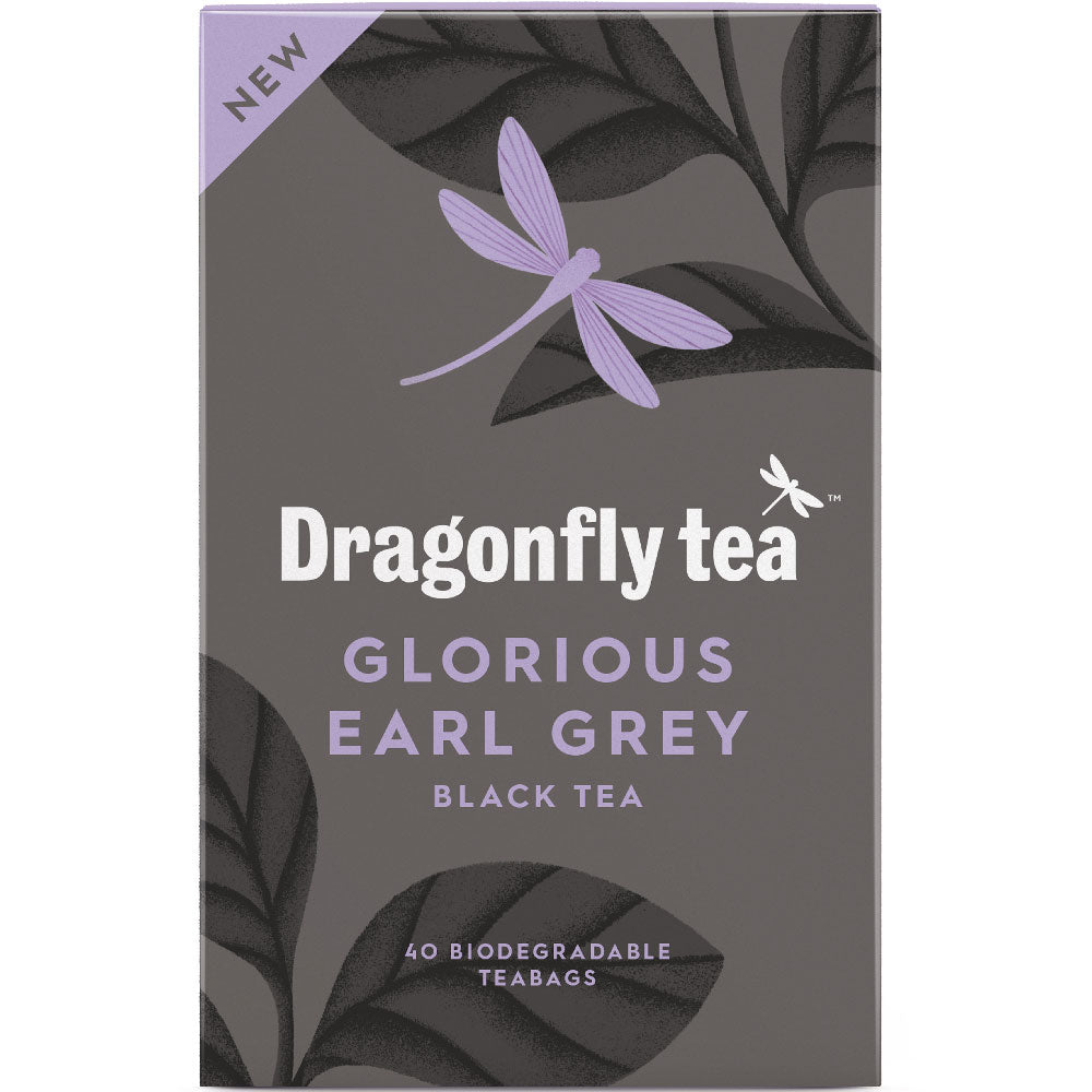 Glorious Earl Grey Black Tea 40 tea bags - Just Natural