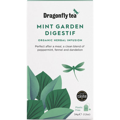 Dragonfly Tea Organic Mint Garden Digestif Tea 20 bag