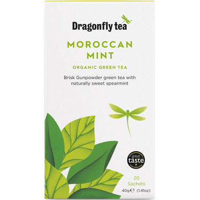 Dragonfly Tea Organic Moroccan Mint Green Tea 20 bag
