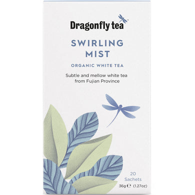 Dragonfly Tea Organic Swirling Mist White Tea 20 bags