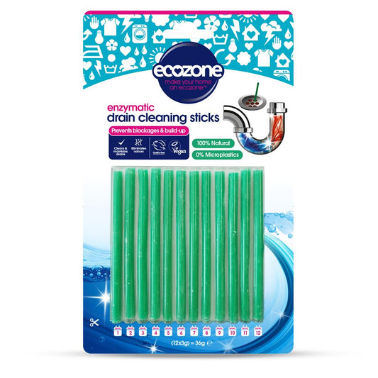 Enzymatic Drain Cleaning Sticks 12 pack - Just Natural