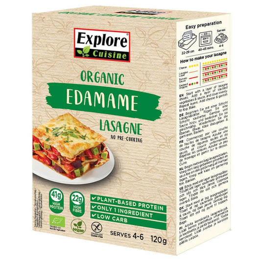 Organic Edamame Lasagne Sheets 120g - Just Natural