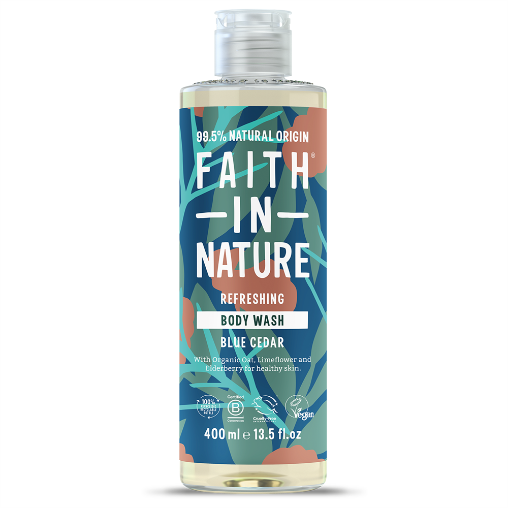 Blue Cedar Body Wash 400ml - Just Natural