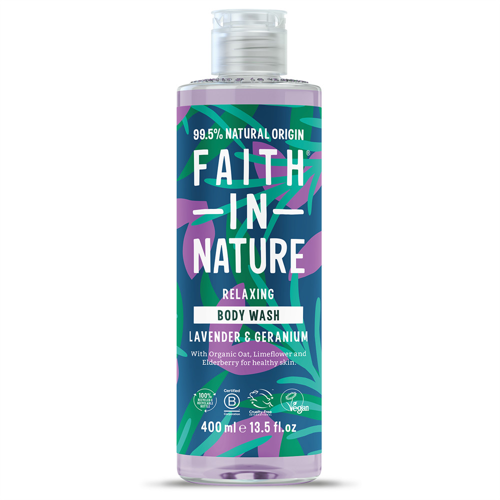 Lavender & Geranium Body Wash 400ml - Just Natural