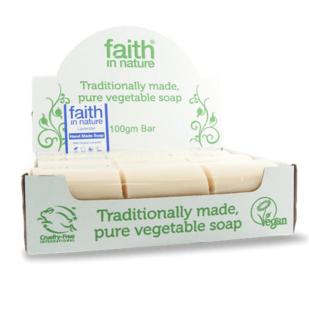 Faith in Nature Lavender soap unwrapped x 18 Box