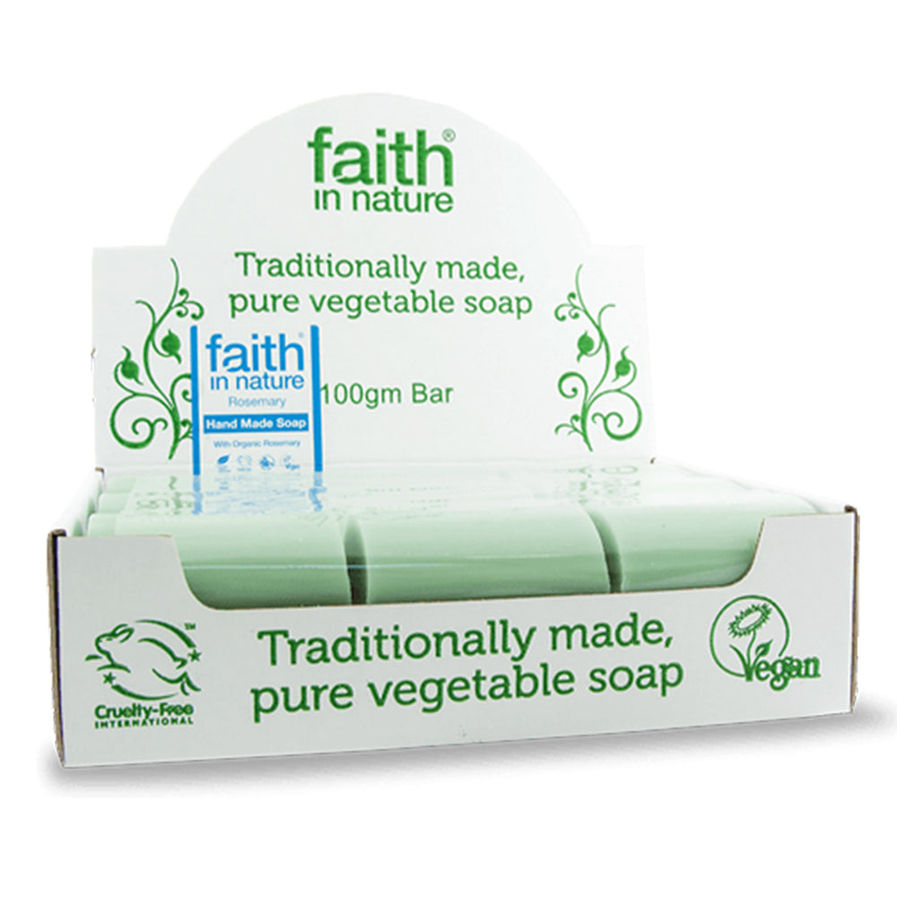 Rosemary soap unwrapped x 18 Box - Just Natural