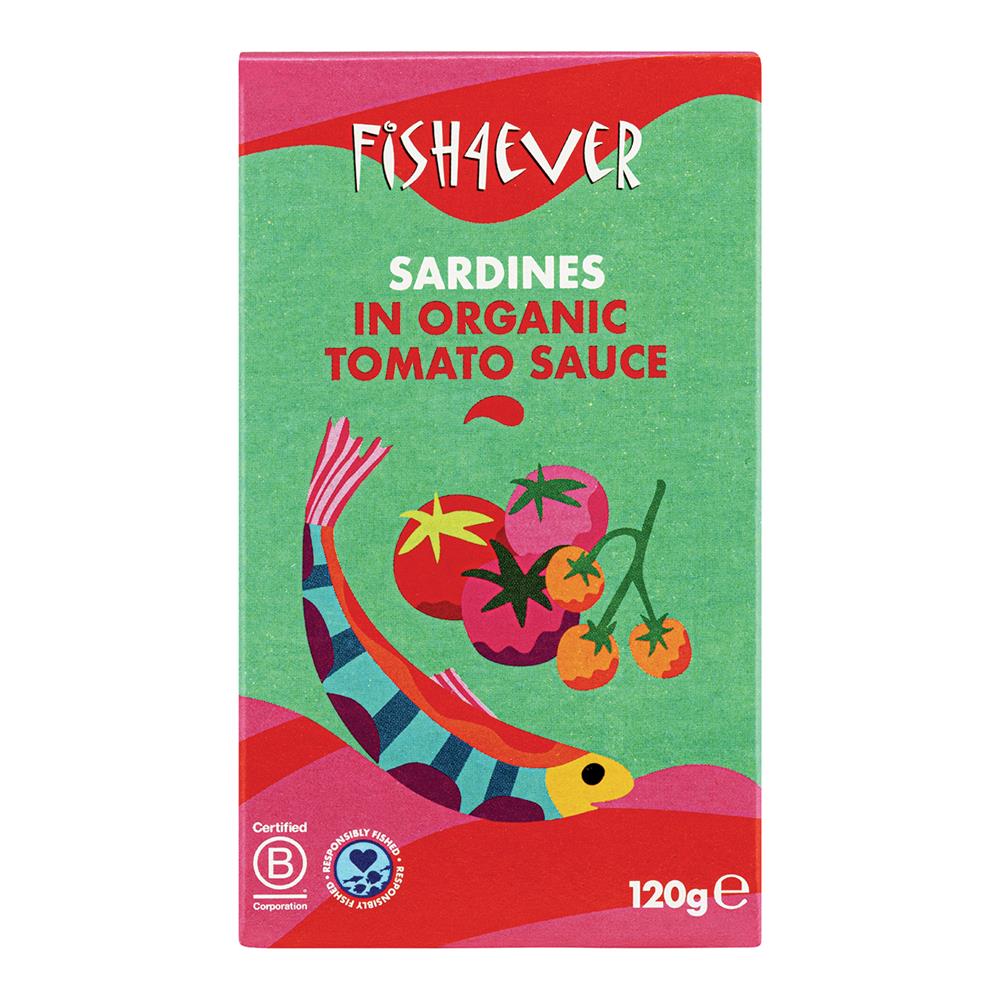 Whole Sardines in Organic Tomato Sauce 120g - Just Natural