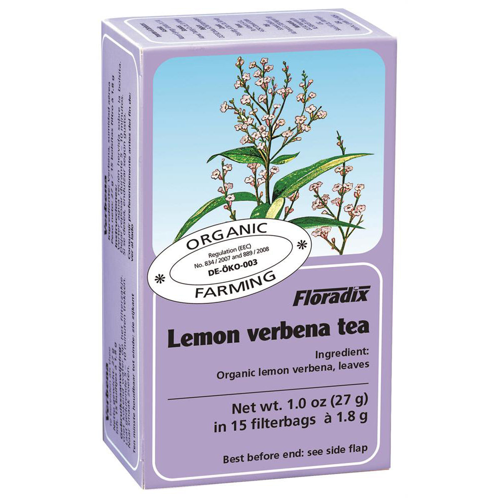 Lemon Vervain Organic Herbal Tea 15 filterbags - Just Natural