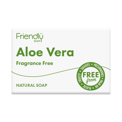 Friendly Soap Aloe Vera Natural Soap - Fragrance-free