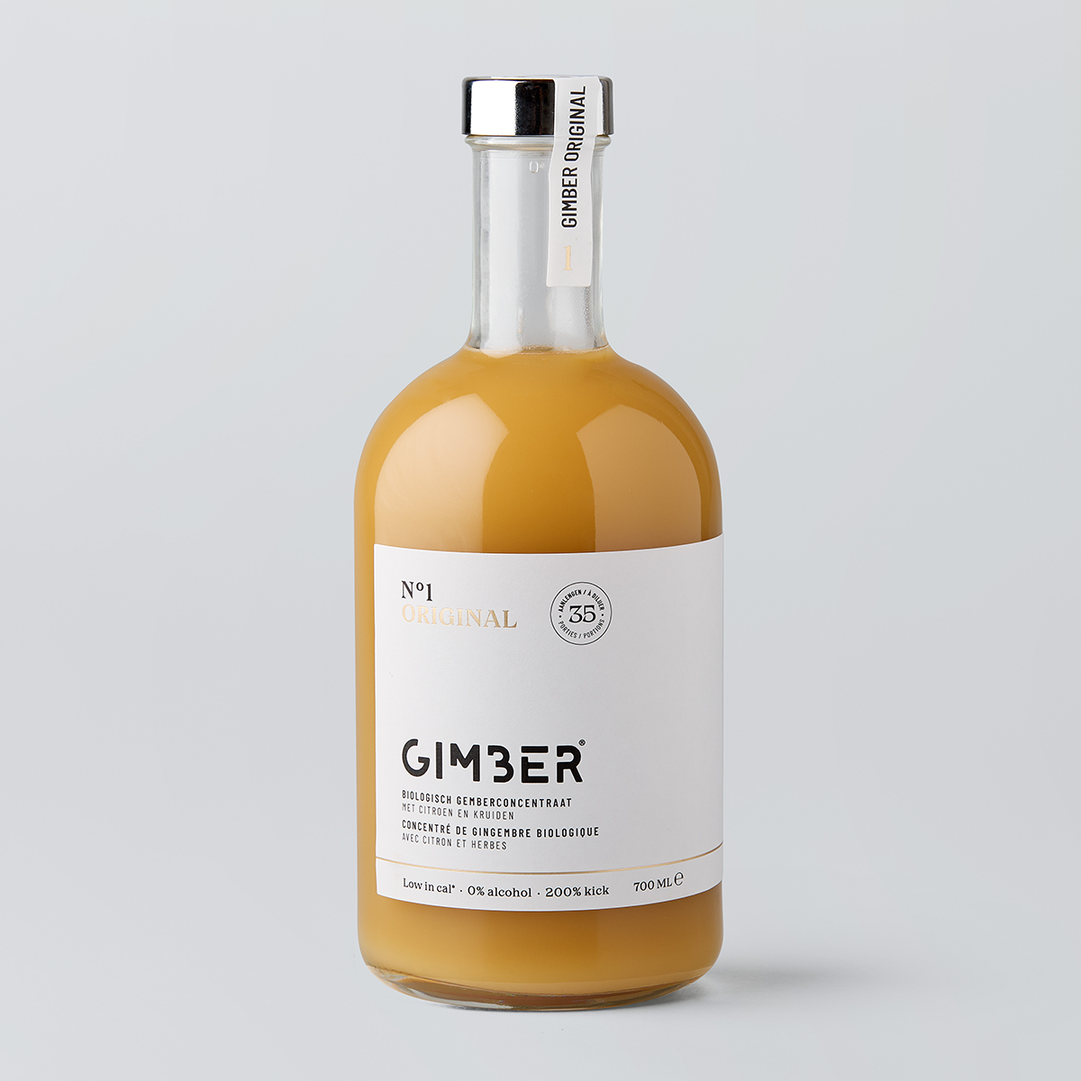 Organic ginger alcohol free alternative 700ml - Just Natural