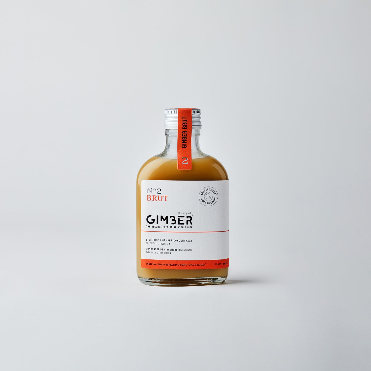 Gimber Organic No2 Brut Extra Strong Ginger Alcohol Free Drink 200ml