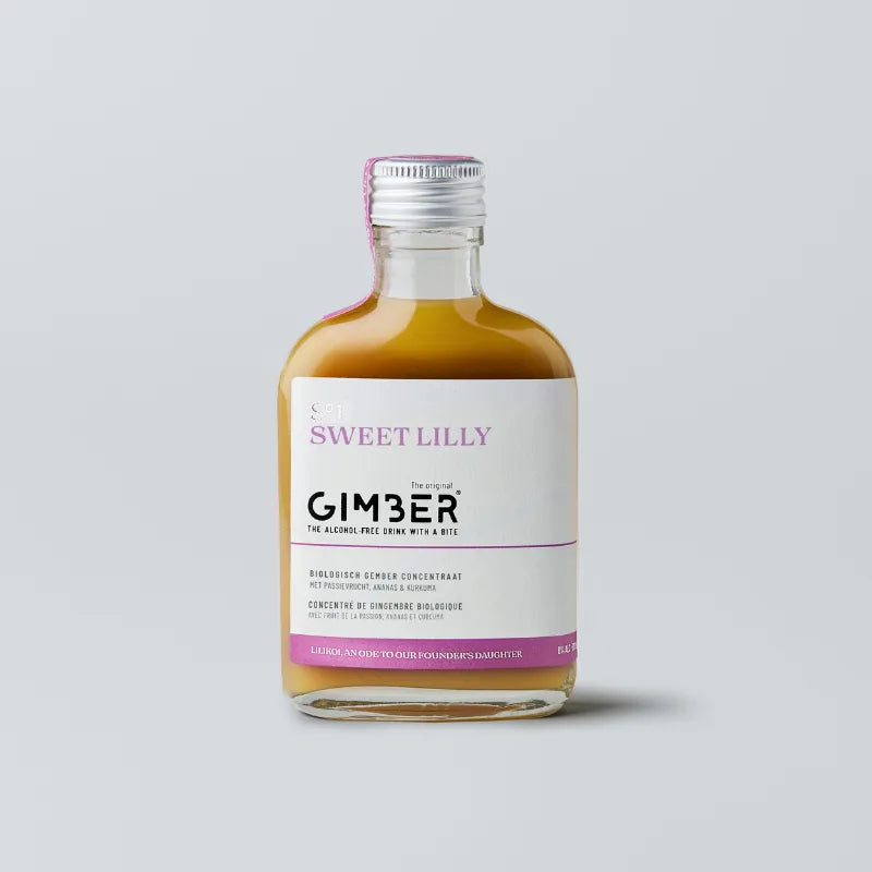 Gimber Organic No3 Lilly Tropical Ginger Alcohol Free Drink 200ml