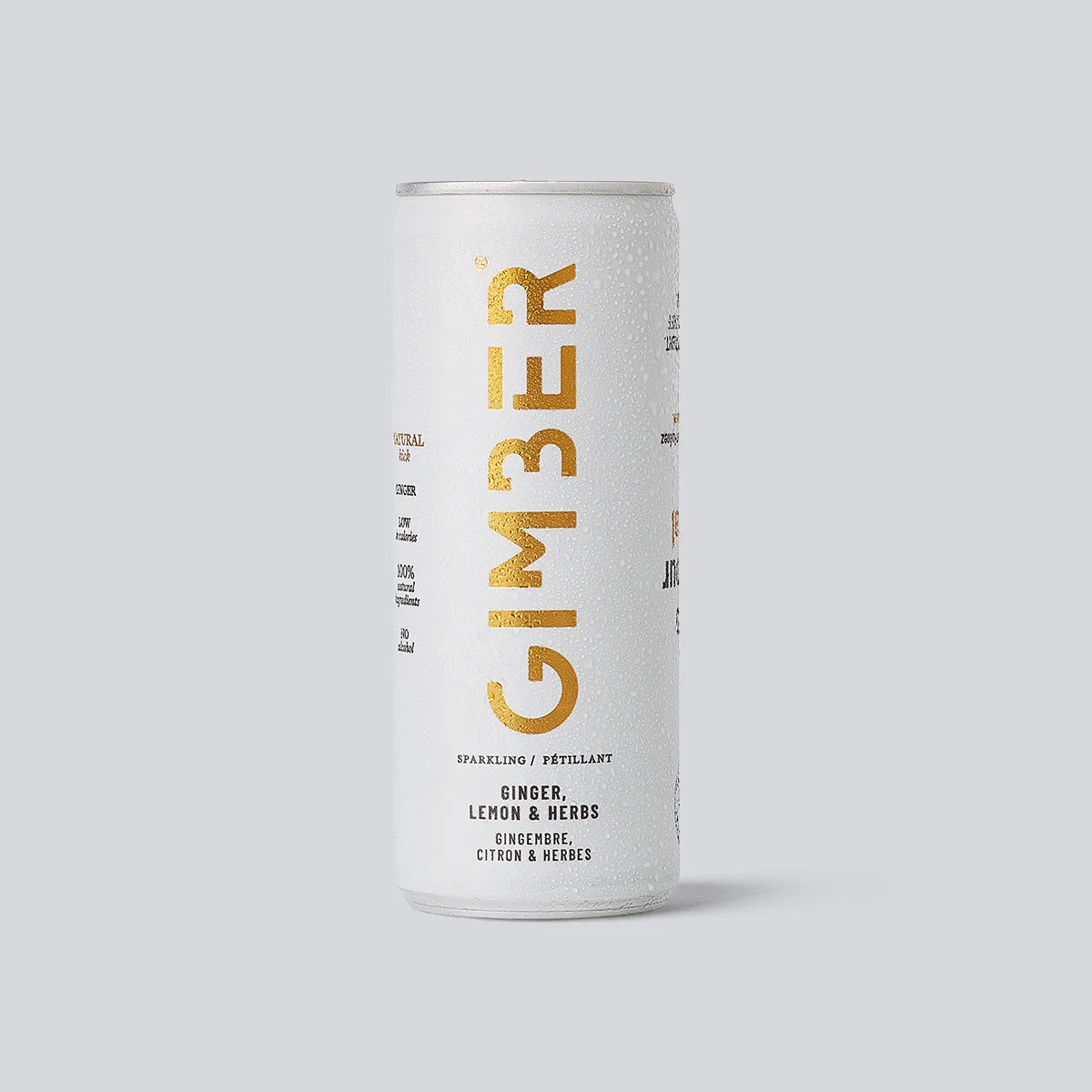 Gimber Organic Original No1 Ginger Sparkling Ready To Drink Can 250ml