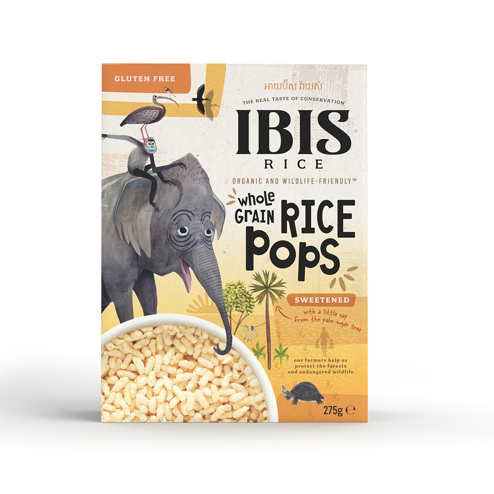 Organic Wholegrain Rice Pops Sweetened 275g - Just Natural