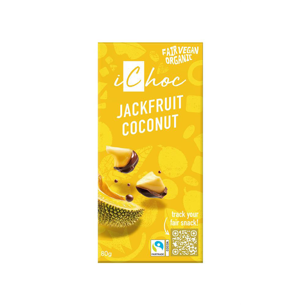 Jackfruit Lemon Coconut Chocolate Organic Vegan 80g - Just Natural