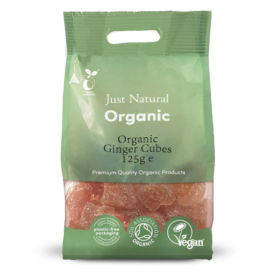 Organic Ginger Candied Cubes - Just Natural