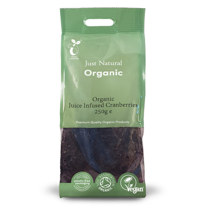 Organic Juice Infused Cranberries - Just Natural