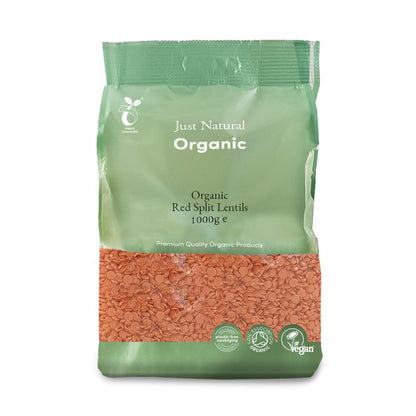 Organic Red Split Lentils - Just Natural