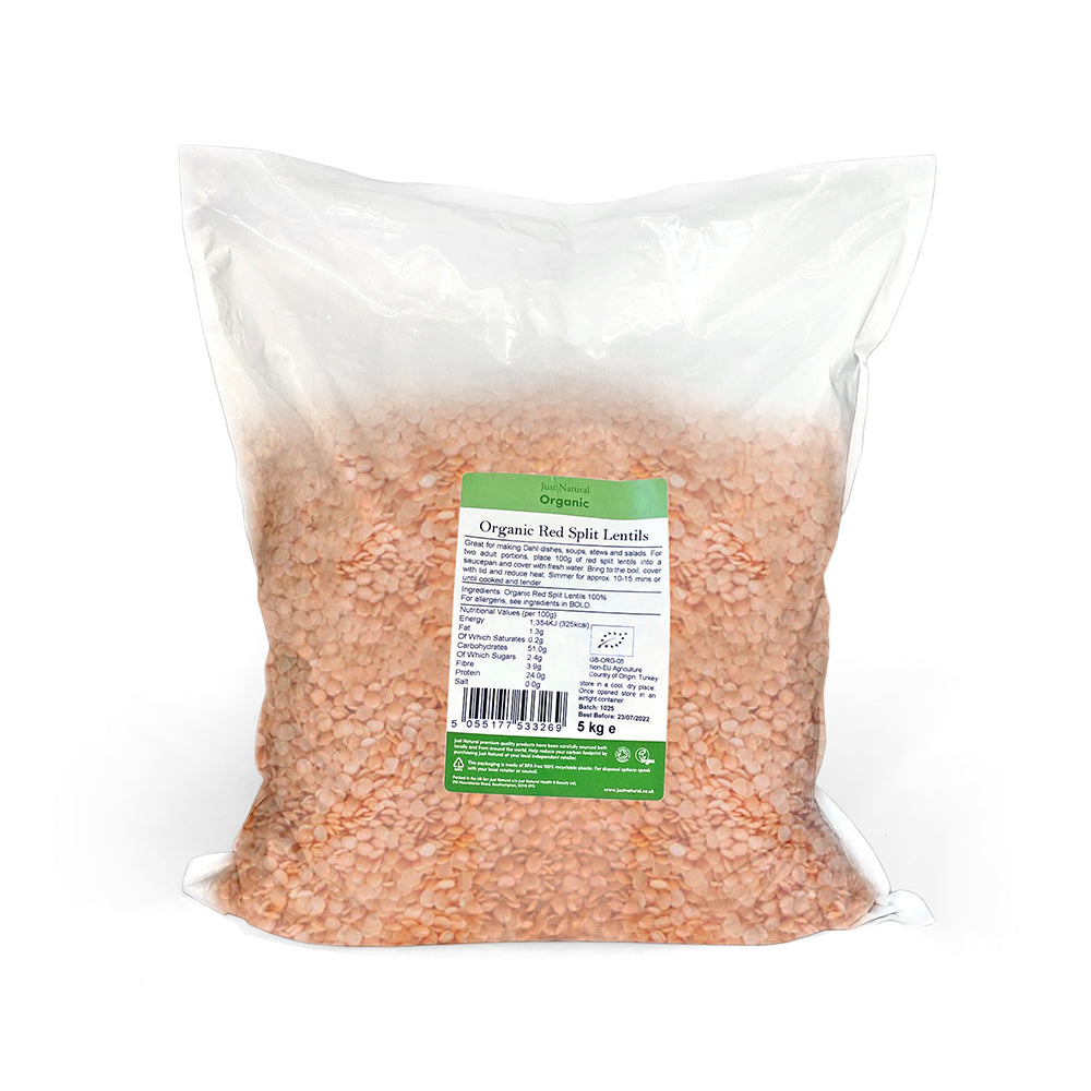 Organic Red Split Lentils - Just Natural