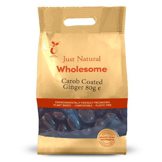 Carob Coated Ginger - Just Natural