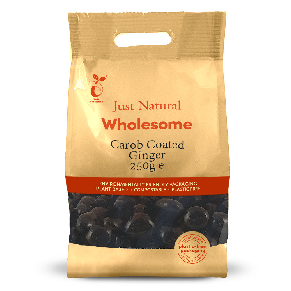 Carob Coated Ginger - Just Natural