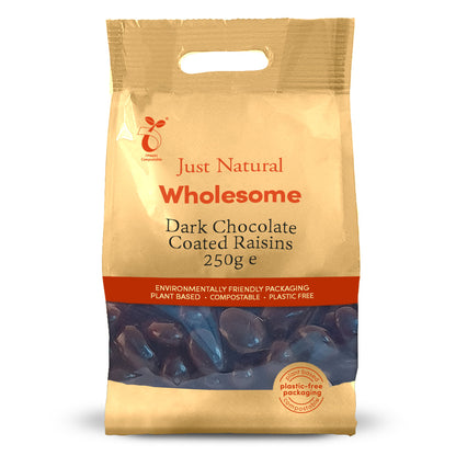 Dark Chocolate Coated Raisins - Just Natural