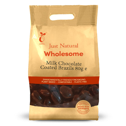 Milk Chocolate Coated Brazils - Just Natural