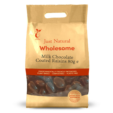 Just Natural Milk Chocolate Coated Raisins