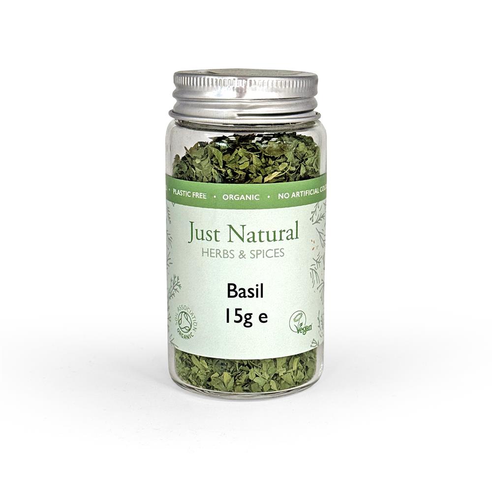 Basil (Glass Jar) 12g - Just Natural