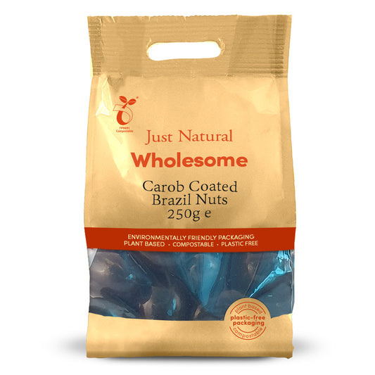 Carob Coated Brazil Nuts 250g - Just Natural